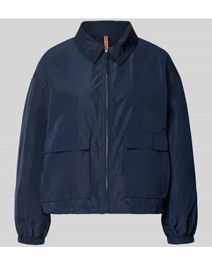 Cinque Jacke mit Pattentaschen Modell 'CICAMI' - Blau