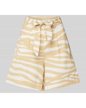 S.oliver Shorts Mit Stoffgürtel - Natur
