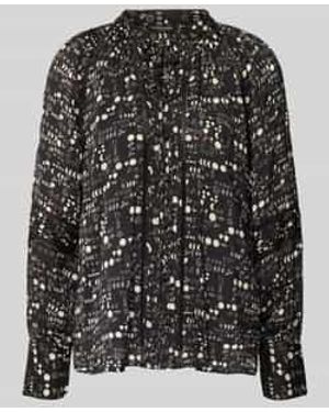 Scotch & Soda Blouseshirt Met V-Hals - Zwart