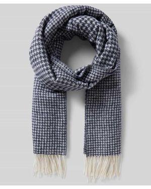 Windsor. Schal Mit Fransen - Blau