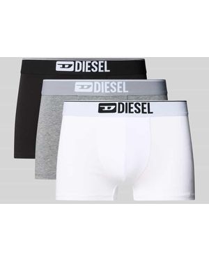DIESEL Trunks mit elastischem Bund im 3er-Pack - Weiß