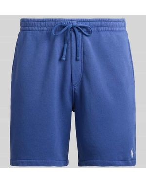 Polo Ralph Lauren Regular Fit Sweatshorts aus Baumwoll-Mix - Blau