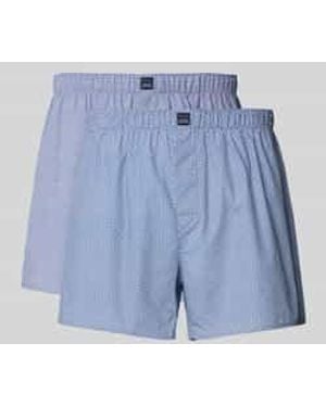Christian Berg Men Boxershort Met Labelpatch - Blauw