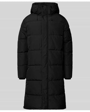 Icepeak Steppmantel mit Kapuze und Eingrifftaschen Modell 'ARDEK' - Schwarz
