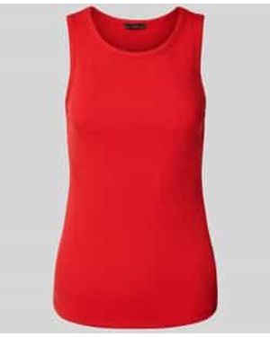 Ouí Tanktop Met Fijnrib - Rood