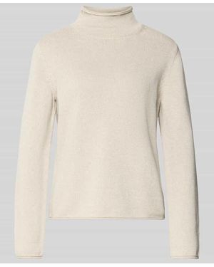 Marc O' Polo Turtleneck aus reiner Baumwolle - Natur