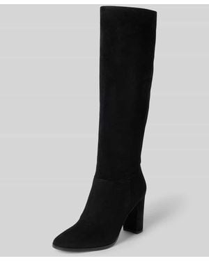 HUNTER Stiefel mit Label-Detail und Blockabsatz - Schwarz