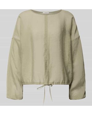 Opus Bluse mit überschnittenen Schultern Modell 'Filla' - Natur