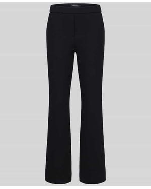 SteHmann Regular Fit Gerade Hose aus Viskose-Mix Modell 'Editta' - Blau