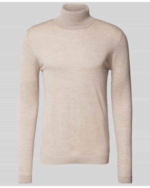 Roy Robson Wollpullover Mit Rollkragen - Natur