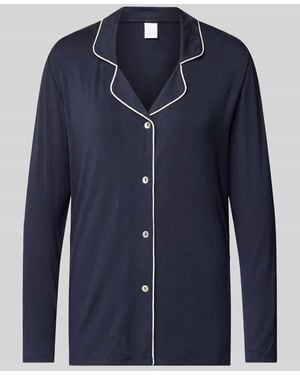 CCDK Copenhagen Pyjama-Oberteil Mit Reverskragen Modell 'Joy' - Blau