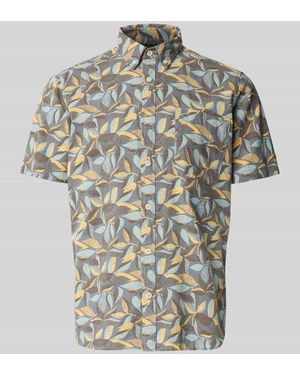 Camel Active Regular Fit Freizeithemd mit Button-Down-Kragen - Grau