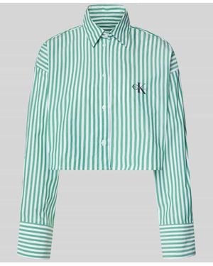 Calvin Klein Regular Fit Pyjama-Oberteil aus reiner Baumwolle - Blau