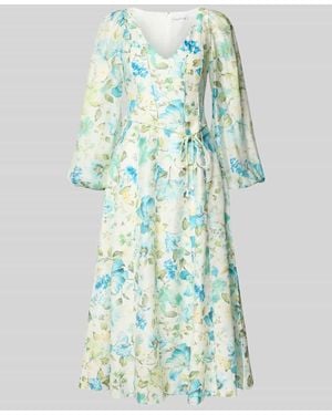 Forever New Abendkleid mit Bindegürtel - Blau