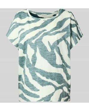 Tom Tailor Loose Fit T-Shirt aus reiner Baumwolle - Blau