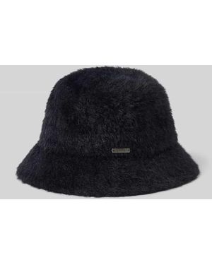 Barts Bucket Hat mit Kunstfellbesatz Modell 'Lavatera' - Blau