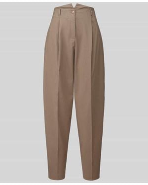 MAX&Co. Barrel Fit Bundfaltenhose mit Viskose-Anteil Modell 'BRUNO' - Natur