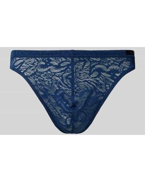 Hom String mit Ausbrenner-Effekt - Blau