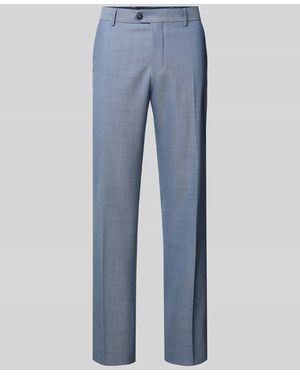 SELECTED Slim Fit Anzughose aus Woll-Mix Modell 'THEO' - Blau