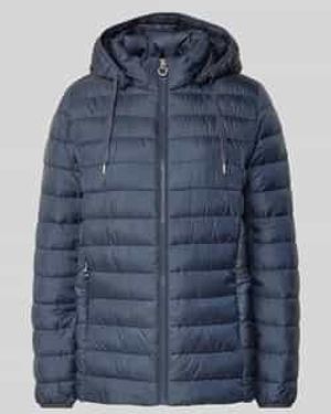 S.oliver Slim Fit Gewatteerde Jas Met Afneembare Capuchon - Blauw