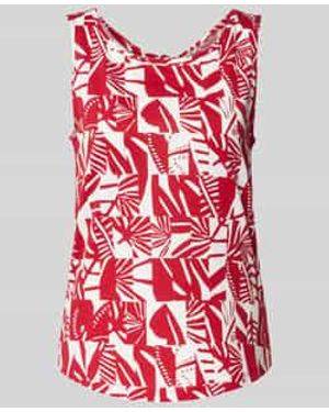 S.oliver Regular Fit Top Van Katoenmix - Rood