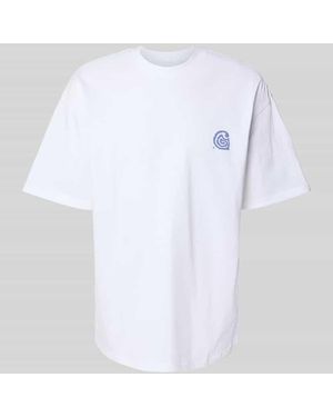Carhartt Oversized T-Shirt mit Motiv-Print Modell 'Helix' - Weiß