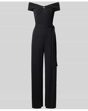 Ralph Lauren Jumpsuit im Off-Shoulder-Look Modell 'DASHNA' - Blau