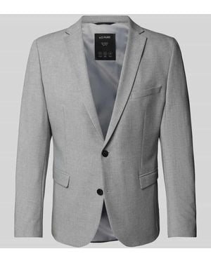 S.oliver Slim Fit Sakko in feinem Webmuster - Grau