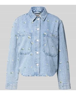 ONLY Regular Fit Jeansjacke aus reiner Baumwolle Modell 'CASSIE' - Blau