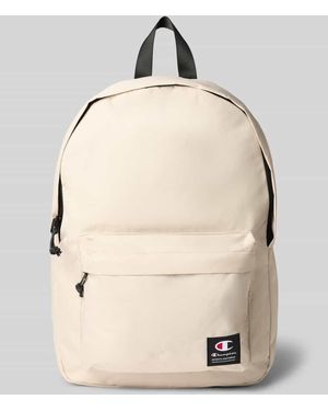 Champion Rucksack mit Label-Patch - Natur