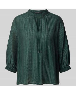 Zero Regular Fit Bluse aus Lyocell-Mix mit 3/4-Arm - Grün