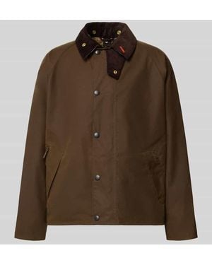 Barbour Regular Fit Blouson aus reiner Baumwolle - Braun