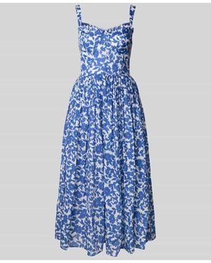 LACE & BEADS Cocktailkleid im Allover-Look - Blau