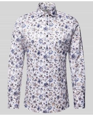 Eterna Slim Fit Business-Hemd Mit Haifischkragen - Weiß