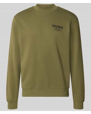 HUGO Regular Fit Sweatshirt aus reiner Baumwolle Modell 'Nespon' - Grün