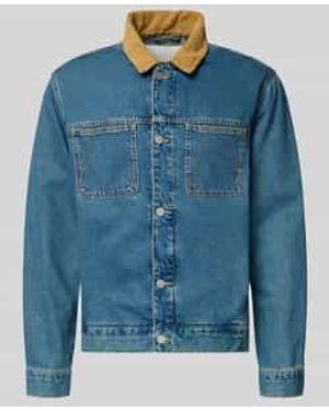 ARMEDANGELS Relaxed Fit Jeansjack Van Puur Katoen, Model 'Aashton' - Blauw