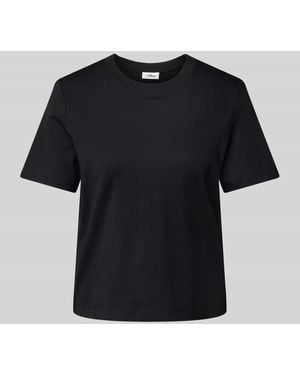 S.oliver Regular Fit T-Shirt aus reiner Baumwolle - Schwarz
