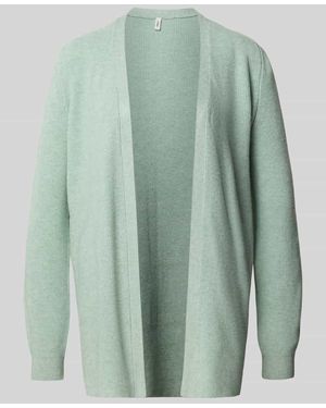 ONLY Regular Fit Strickjacke aus Viskose-Mix Modell 'MARY' - Grün