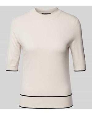 Luisa Cerano T-Shirt Mit Ziernähten - Natur