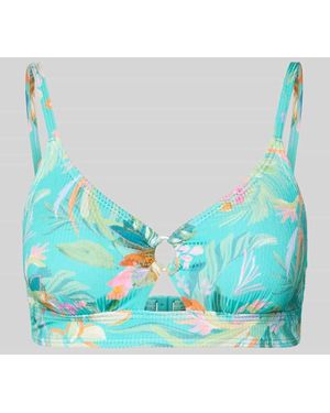 Venice Beach Bikini-Oberteil mit Cut Out Modell 'Sandra' - Blau