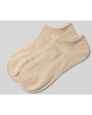 Snocks Ankle Socks im 2er-Pack mit gerippten Bündchen - Natur