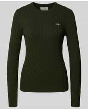 GANT Gebreide Pullover Met Kabelpatroon - Groen