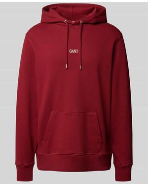GANT Hoodie mit Kapuze - Rot