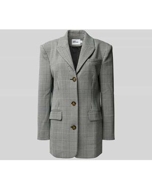 Self-Portrait Blazer mit Pattentaschen - Grau