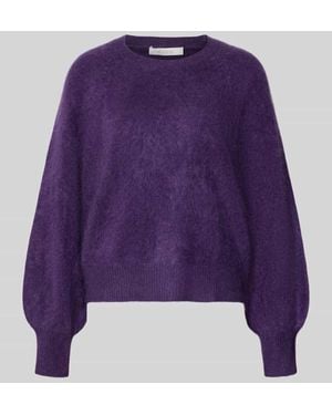 Herzen's Regular Fit Pullover aus Kaschmir-Mix mit Woll-Anteil - Lila