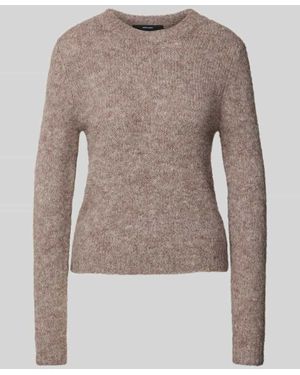 Vero Moda Pullover Mit Rundhalsausschnitt - Braun