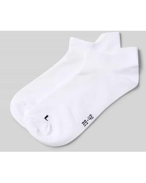 Snocks Summer Running Socks im 2er-Pack mit gerippten Bündchen - Weiß