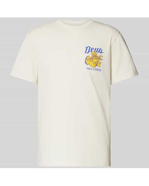 Deus Ex Machina T-Shirt mit Label-Motiv-Print Modell 'Overbite' - Weiß