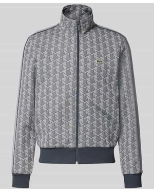 Lacoste Regular Fit Sweatjacke mit Reißverschluss - Grau
