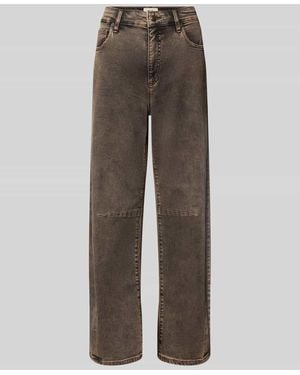 M·a·c Barrel Jeans aus Baumwoll-Lyocell-Mix Modell 'DAKOTA' - Braun